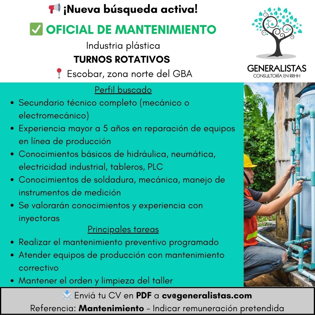 Oficial mantenimiento
