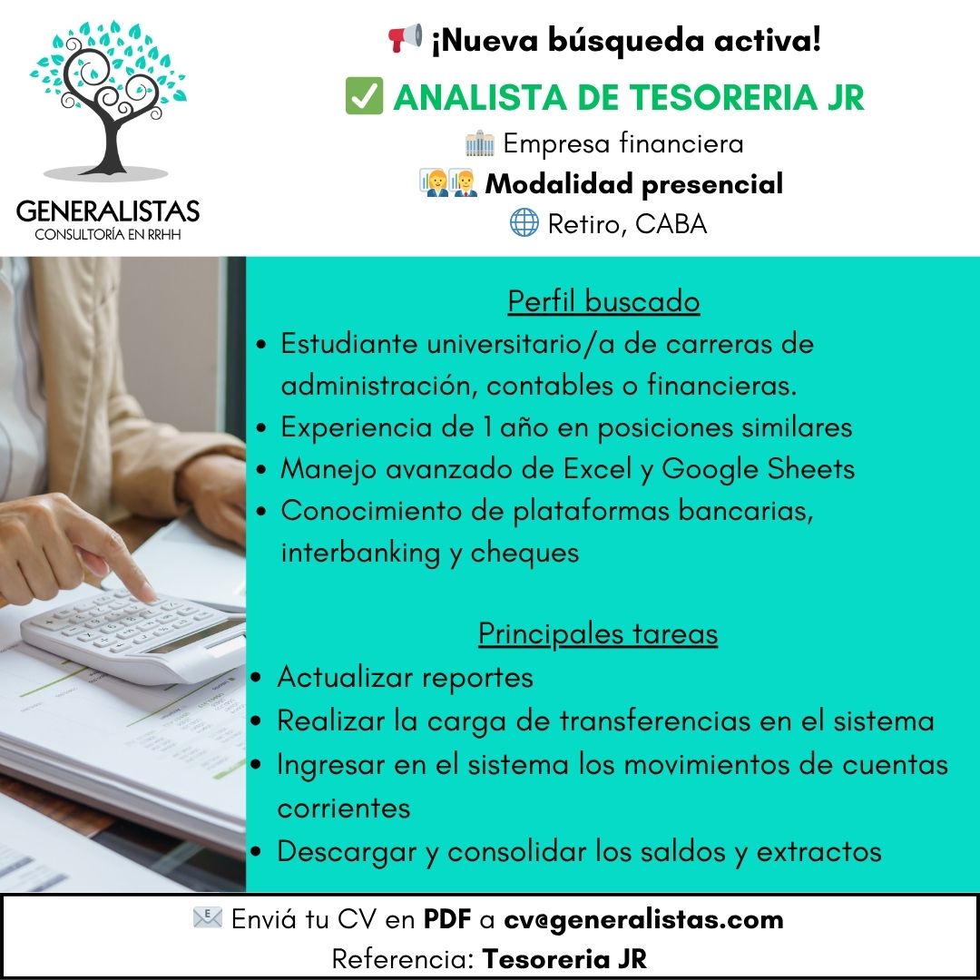 Analista de tesorería