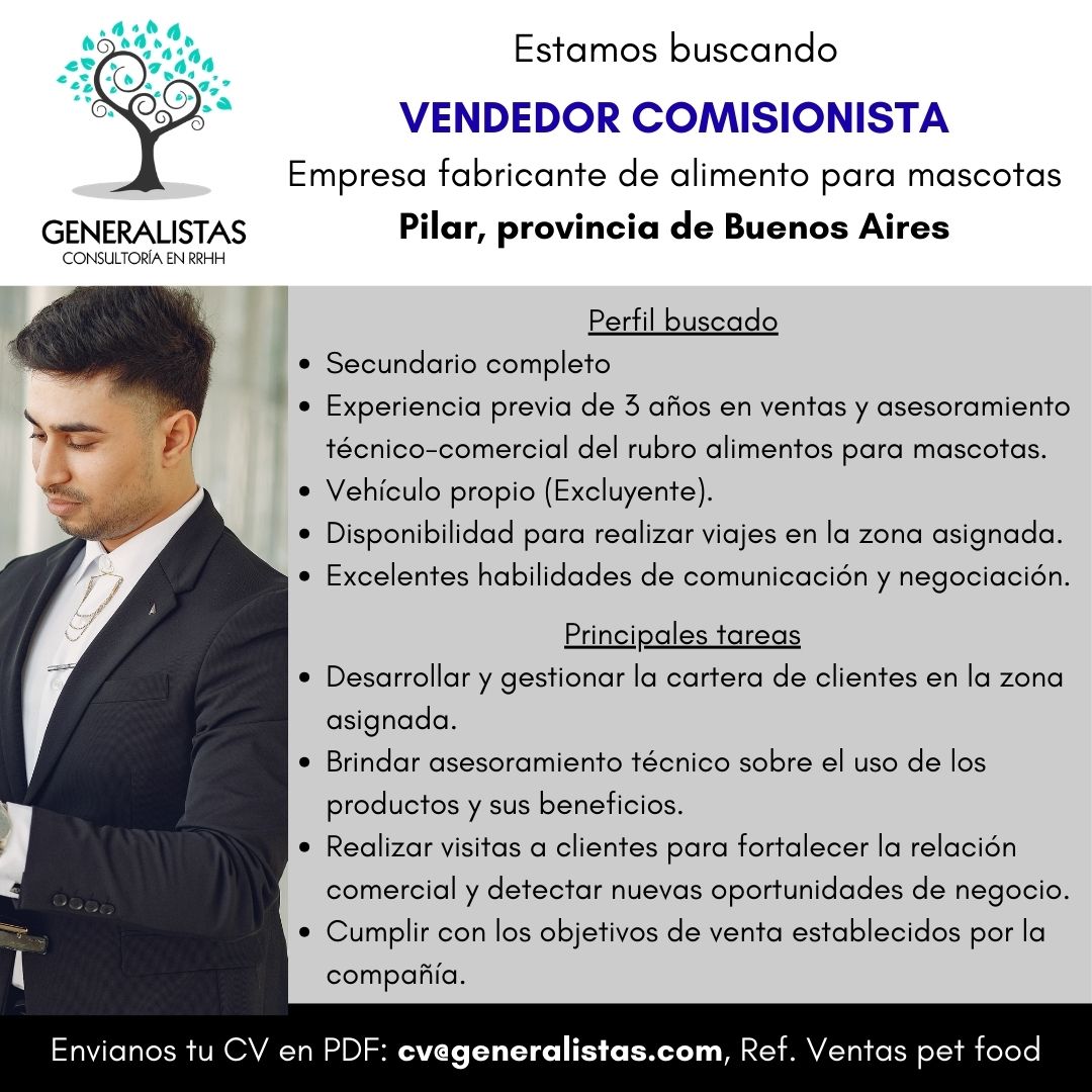3-Vendedor Pet Food - Pilar