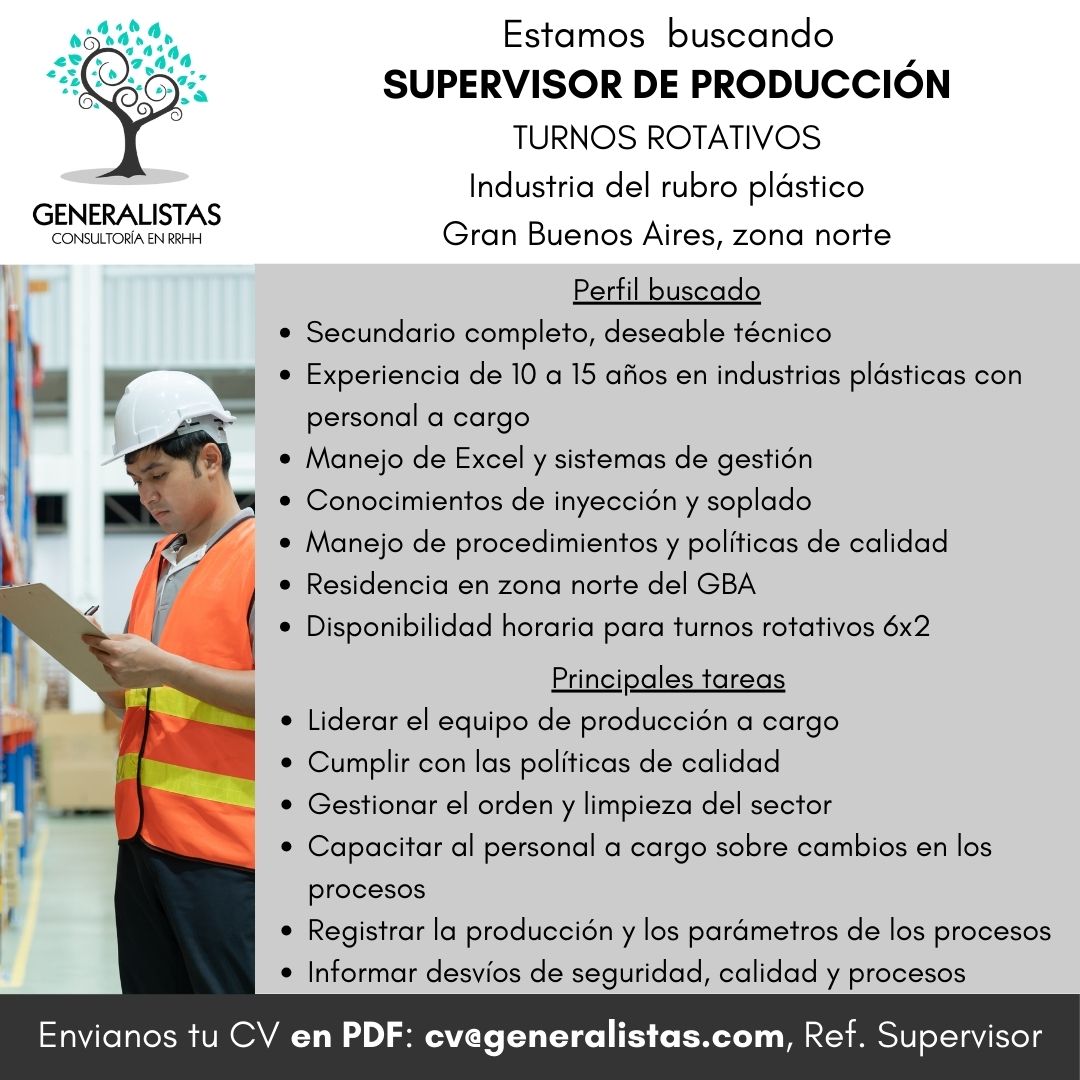 Encargado de producción