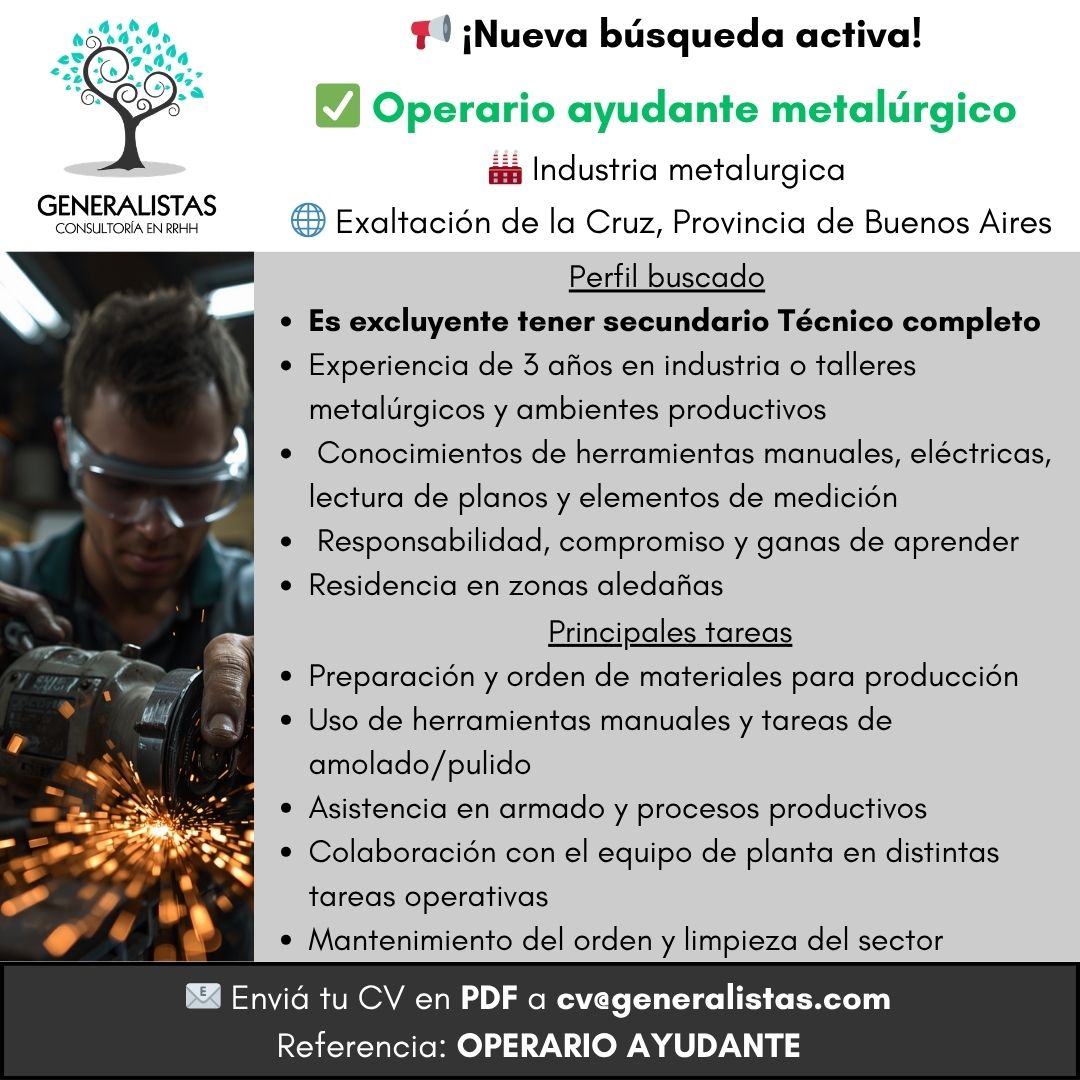 Operario ayudante